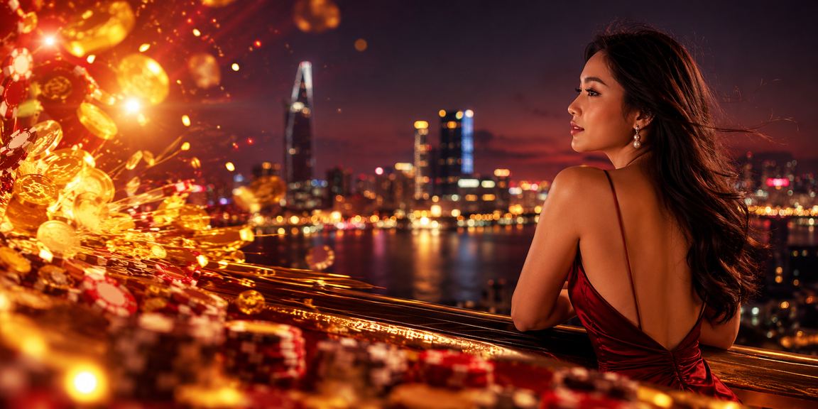 Người chơi VIP tại Sài Gòn trải nghiệm live casino trực tuyến với không gian sang trọng và điện thoại trên tay